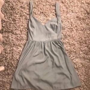 Mint Green skater backless dress